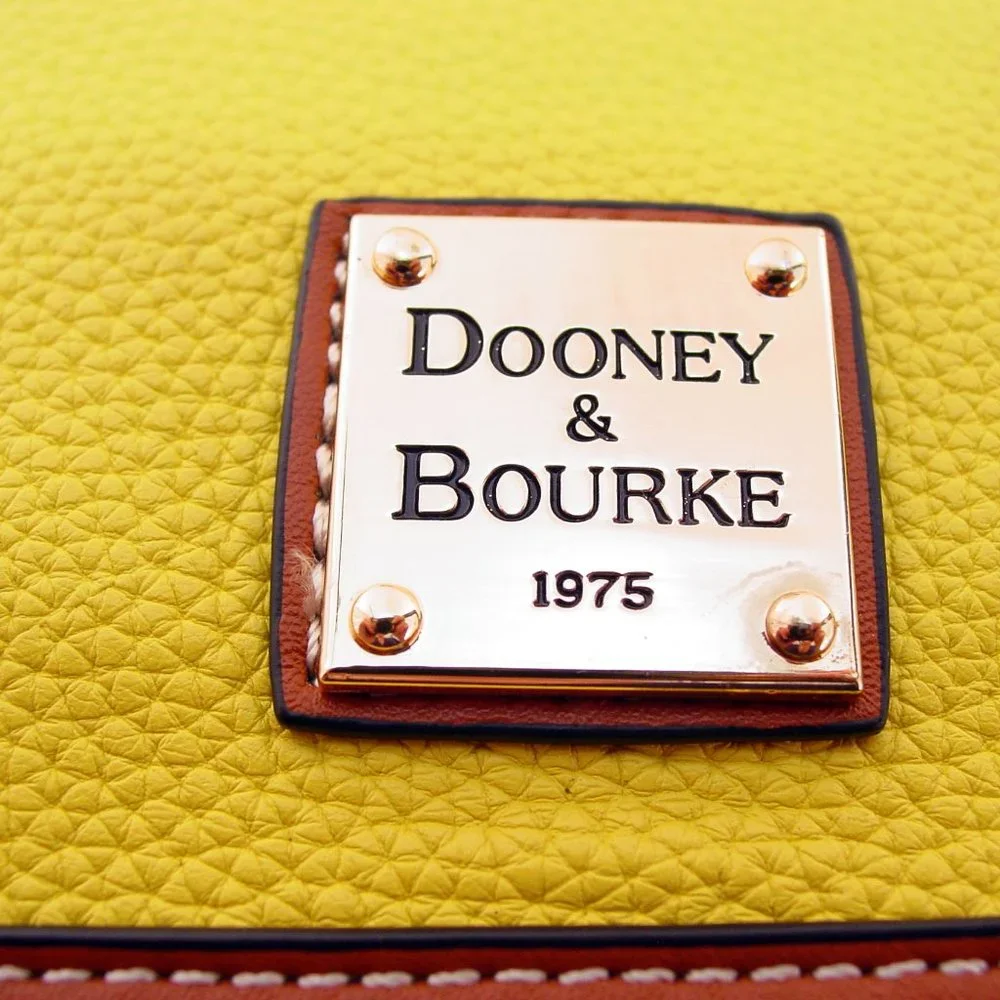 DOONEY & BOURKE $278 Domed Yellow Pebble Zip Cross Body/Satchel - NWOT - Picture 11 of 11